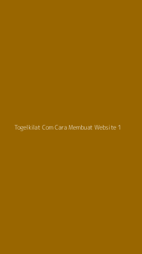 Tampilan Antarmuka Aplikasi Togelkilat Com Cara Membuat Website - 1