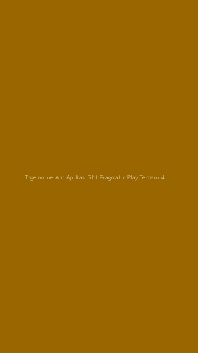 Tampilan Antarmuka Aplikasi Togelonline App Aplikasi Slot Pragmatic Play Terbaru - 4