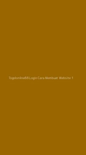 Tampilan Antarmuka Aplikasi Togelonline88 Login Cara Membuat Website - 1