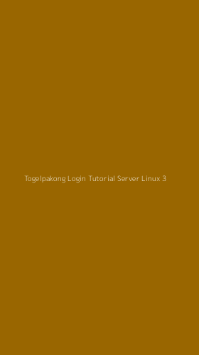 Tampilan Antarmuka Aplikasi Togelpakong Login Tutorial Server Linux - 3