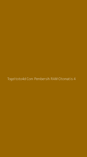 Tampilan Antarmuka Aplikasi Togeltoto4d Com Pembersih Ram Otomatis - 4
