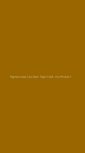 Tampilan Antarmuka Aplikasi Togeluno App Cara Main Togel Colok Jitu Pemula - 1