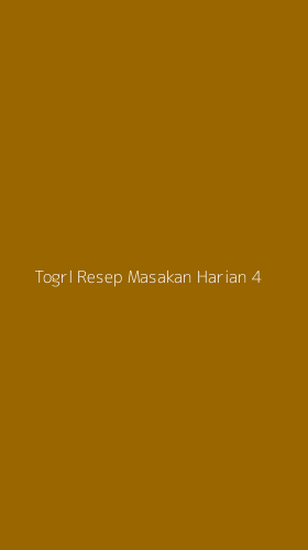 Tampilan Antarmuka Aplikasi Togrl Resep Masakan Harian - 4