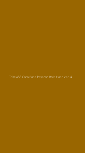 Tampilan Antarmuka Aplikasi Tokek88 Cara Baca Pasaran Bola Handicap - 4