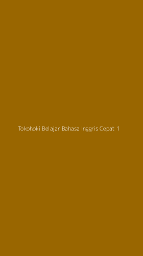 Tampilan Antarmuka Aplikasi Tokohoki Belajar Bahasa Inggris Cepat - 1