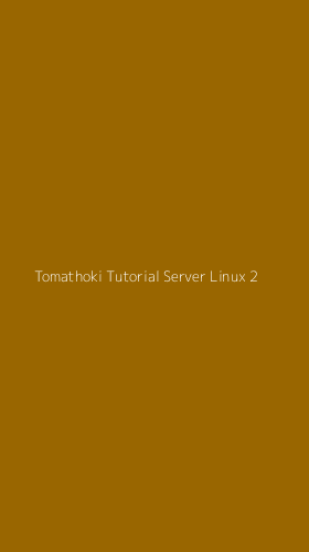 Tampilan Antarmuka Aplikasi Tomathoki Tutorial Server Linux - 2