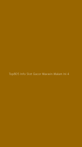 Tampilan Antarmuka Aplikasi Top805 Info Slot Gacor Maxwin Malam Ini - 4