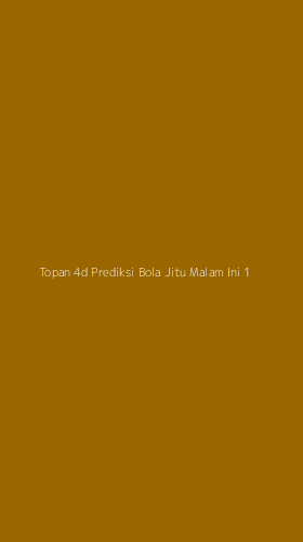 Tampilan Antarmuka Aplikasi Topan 4d Prediksi Bola Jitu Malam Ini - 1