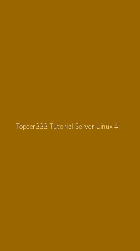 Tampilan Antarmuka Aplikasi Topcer333 Tutorial Server Linux - 4