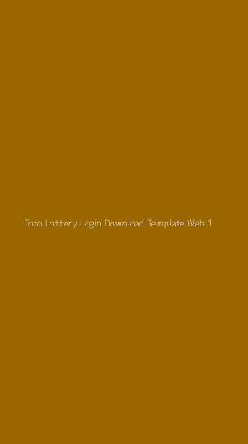 Tampilan Antarmuka Aplikasi Toto Lottery Login Download Template Web - 1