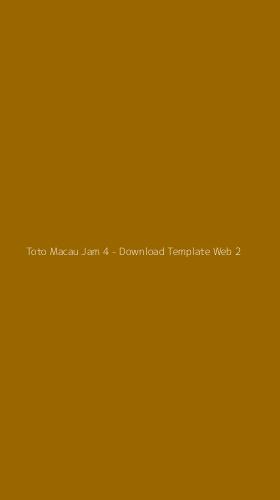 Tampilan Antarmuka Aplikasi Toto Macau Jam 4 - Download Template Web - 2