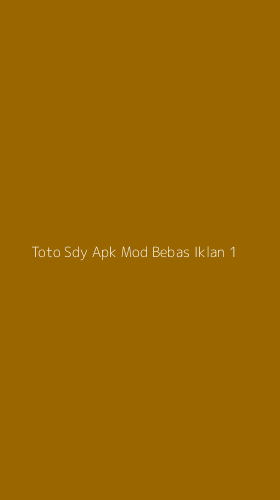 Tampilan Antarmuka Aplikasi Toto Sdy Apk Mod Bebas Iklan - 1