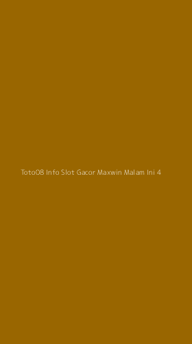 Tampilan Antarmuka Aplikasi Toto08 Info Slot Gacor Maxwin Malam Ini - 4