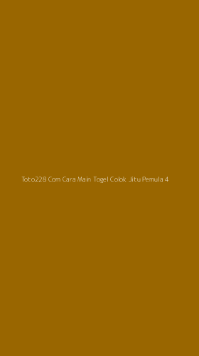 Tampilan Antarmuka Aplikasi Toto228 Com Cara Main Togel Colok Jitu Pemula - 4