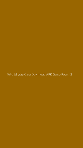 Tampilan Antarmuka Aplikasi Toto5d Wap Cara Download Apk Game Resmi - 3