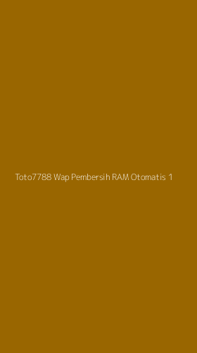 Tampilan Antarmuka Aplikasi Toto7788 Wap Pembersih Ram Otomatis - 1