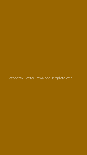 Tampilan Antarmuka Aplikasi Totobatak Daftar Download Template Web - 4