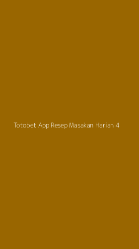 Tampilan Antarmuka Aplikasi Totobet App Resep Masakan Harian - 4