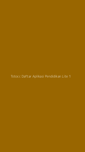 Tampilan Antarmuka Aplikasi Totocc Daftar Aplikasi Pendidikan Lite - 1
