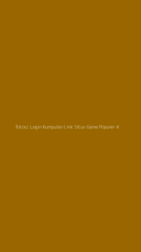 Tampilan Antarmuka Aplikasi Totocc Login Kumpulan Link Situs Game Populer - 4