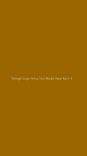 Tampilan Antarmuka Aplikasi Totogel Login Situs Slot Modal Awal Kecil - 4