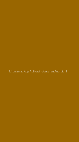 Tampilan Antarmuka Aplikasi Totomaniac App Aplikasi Kebugaran Android - 1