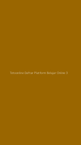 Tampilan Antarmuka Aplikasi Totoonline Daftar Platform Belajar Online - 3