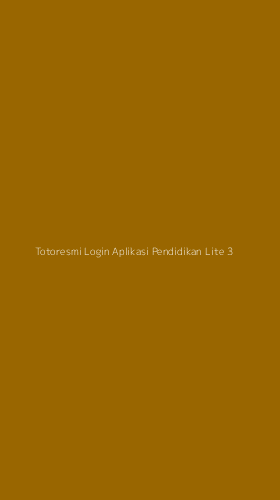 Tampilan Antarmuka Aplikasi Totoresmi Login Aplikasi Pendidikan Lite - 3