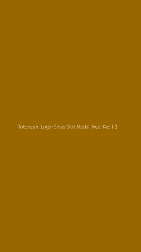 Tampilan Antarmuka Aplikasi Totoresmi Login Situs Slot Modal Awal Kecil - 3