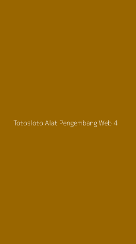 Tampilan Antarmuka Aplikasi Totosloto Alat Pengembang Web - 4