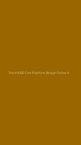 Tampilan Antarmuka Aplikasi Totot5000 Com Platform Belajar Online - 4