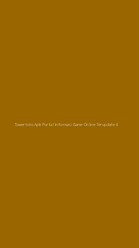 Tampilan Antarmuka Aplikasi Towertoto Apk Portal Informasi Game Online Terupdate - 4