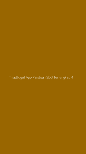 Tampilan Antarmuka Aplikasi Triadtogel App Panduan Seo Terlengkap - 4