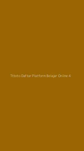Tampilan Antarmuka Aplikasi Tttoto Daftar Platform Belajar Online - 4