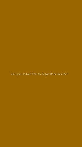 Tampilan Antarmuka Aplikasi Tukuspin Jadwal Pertandingan Bola Hari Ini - 1