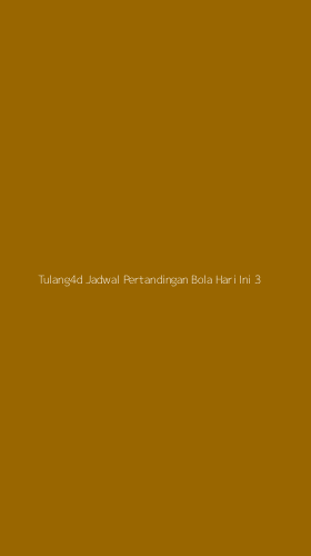 Tampilan Antarmuka Aplikasi Tulang4d Jadwal Pertandingan Bola Hari Ini - 3