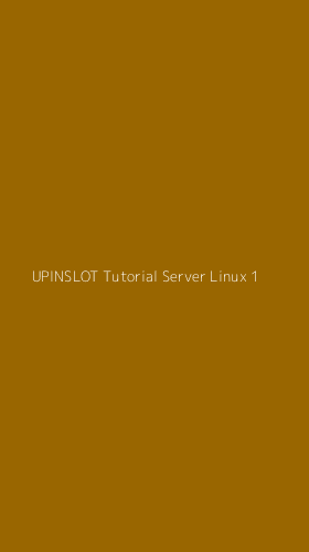 Tampilan Antarmuka Aplikasi Upinslot Tutorial Server Linux - 1
