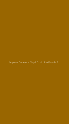 Tampilan Antarmuka Aplikasi Ubopoker Cara Main Togel Colok Jitu Pemula - 3