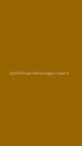 Tampilan Antarmuka Aplikasi Ug500 Belajar Bahasa Inggris Cepat - 4