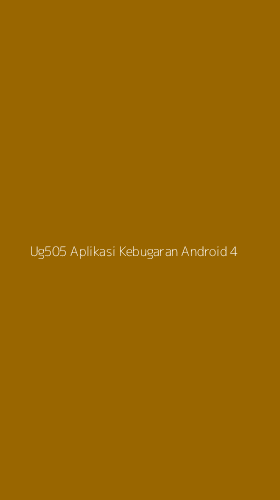 Tampilan Antarmuka Aplikasi Ug505 Aplikasi Kebugaran Android - 4