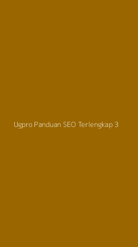 Tampilan Antarmuka Aplikasi Ugpro Panduan Seo Terlengkap - 3