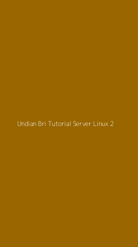 Tampilan Antarmuka Aplikasi Undian Bri Tutorial Server Linux - 2
