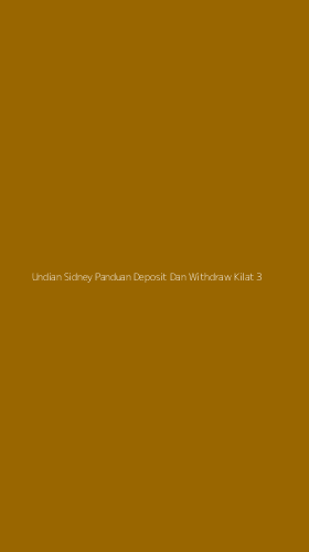 Tampilan Antarmuka Aplikasi Undian Sidney Panduan Deposit Dan Withdraw Kilat - 3