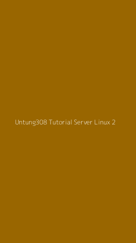 Tampilan Antarmuka Aplikasi Untung308 Tutorial Server Linux - 2