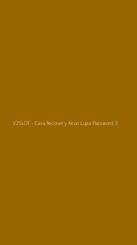 Tampilan Antarmuka Aplikasi V2SLOT - Cara Recovery Akun Lupa Password - 3