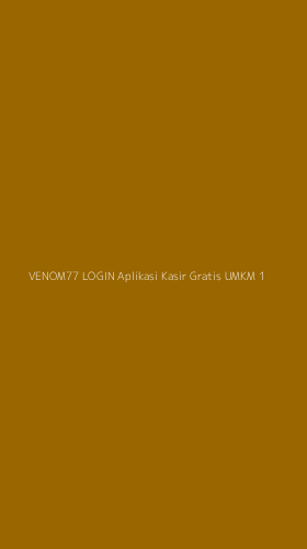 Tampilan Antarmuka Aplikasi Venom77 Login Aplikasi Kasir Gratis Umkm - 1
