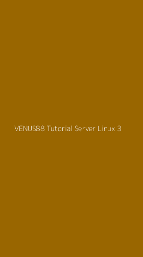 Tampilan Antarmuka Aplikasi Venus88 Tutorial Server Linux - 3