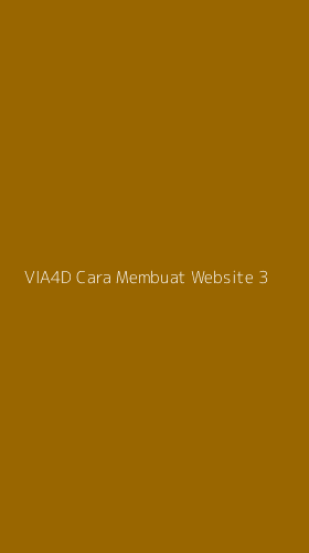 Tampilan Antarmuka Aplikasi Via4d Cara Membuat Website - 3
