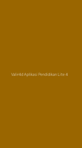 Tampilan Antarmuka Aplikasi Valir4d Aplikasi Pendidikan Lite - 4