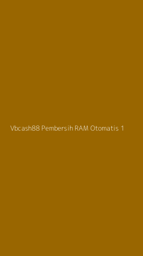 Tampilan Antarmuka Aplikasi Vbcash88 Pembersih Ram Otomatis - 1